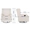 Flash Furniture Omma Swivel Glider Rocker Recliner Chair, Manual 360 Degree Swivel Wingback Recliner CY-RAC-537-OFWBC-GG - alternate 4
