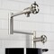 Kingston Brass Deck Mount Pot Filler Faucet with Knurled Handle, Brushed Nickel KS4708RKZ - alternate 2
