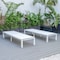 Leisuremod Marlin Patio Chaise Lounge Chair with White Aluminum Frame, White, 2PK MLW-77W2 - alternate 7
