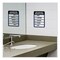 Excello Global Products Employees Must Wash Hands Indoor Wall Sign, 5inx7in, BLk/Blue/White Face, Black/Blue Graphics, 2PK EGP-HD-0171-S - alternate 2