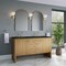 James Martin Vanities Hudson 60" Double Vanity, Light Natural Oak, w/ 3 CM Phantome Eclos Top 435-V60D-LNO-3PHT - alternate 3