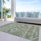 Homeroots 8' X 10' Olive Green And Fern Green Southwestern Washable Indoor Outdoor Area Rug 588717 - alternate 5