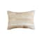 Homeroots 12" X 20" Natural Patchwork Cowhide Lumbar Throw Pillow 544625 - alternate 3