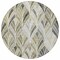 Homeroots 8' Taupe Ivory And Brown Round Geometric Washable Indoor Outdoor Area Rug 589250 - alternate 5