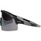 Bouton Optical Enhanced Coverage Half-Frame Safety Glasses, w/Black Frame, Silver Mirror Plus Lens, and Anti-Scratch 250-41-0005 - alternate 2