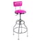 The Original Pink Box Swivel Shop Stool w/ Backrest, Pink PB34SS - alternate 1