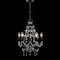 Jonathan Y Maura 5-Light 17" Crystal/Metal LED Chandelier, Black JYL9016A - alternate 8