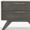 Homeroots 18" Solid Wood and Wood Two Drawer Nightstand 473010 - alternate 3