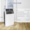 Edendirect 12,000 BTU  Portable Air Conditioner Cools 400 sq. ft. Dehumidifier, 3 Fan Speeds & Smart Control ZR-SPF1-12CWF - alternate 4