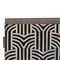 Homeroots 32in Brown Black and White Solid Wood And Inlaid Bone Textured Accent Cabinet With Two Doors 654263 - alternate 3