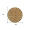 Homeroots 8' Gold Brown And Ivory Round Abstract Washable Indoor Outdoor Area Rug 597018 - alternate 5