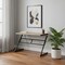 Homeroots 48" Taupe and Black Computer Desk 333493 - alternate 3