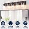 Jonathan Y Irving 36" 5-Light Seeded Glass/Iron Modern Contemporary LED Vanity Light, Oil Rubbed Bronze JYL7620E - alternate 4