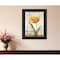 Homeroots Golden Flower Black Framed Print Wall Art 407350 - alternate 3