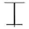 Flash Furniture 36" Square Tabletop, Seamless Surface Technology, Gray Faux Concrete, 30x30 Black Bar Height X-Base ST-SQ36-CMGY-T3030B-GG - alternate 2