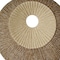 Homeroots 27" X 27"X 3" Brown Round Double Layer Ribbed Wall Plaque 274773 - alternate 3