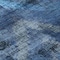 Homeroots 8' Navy Blue And Sky Blue Round Abstract Washable Indoor Outdoor Area Rug 587124 - alternate 3
