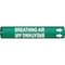 Brady BREATHING AIR Pipe Marker, Fits Pipes 0.75in Dia. Thru 1.375in Dia. 4167-A - alternate 1