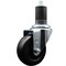 Service Caster 3.5'' Soft Rubber Wheel Swivel 1-5/8'' Expanding Stem Caster SCC-EX20S3514-SRS-158 - alternate 1
