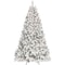 Homeroots 4' Pre Lit Full Flocked Spruce Christmas Tree 709830 - alternate 1