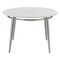 Office Star Products Brooklyn  Round Top Coffee Table, White / Brushed Nickel MG1230R-WH - alternate 2