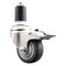 Service Caster 3 Inch 316SS Thermoplastic Rubber Swivel 1-5/8 Inch Stem Caster Lock Brake SCC SCC-SS316TTLEX20S314-TPRB-158 - alternate 1