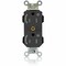 Leviton Straight Blade Receptacle, 5-15R, 15 A, 125V AC, Self-Grounded MT562-2SE - alternate 1