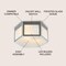 Jonathan Y Minimo 15.75" Hexagon Metal/Frosted Glass LED Flush Mount, Chrome JYL7452A - alternate 4