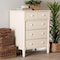 Baxton Studio Braith Farmhouse Ivory Spindle Wood 5-Drawer Chest 258-14247-ZORO - alternate 5