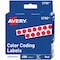 Avery Dennison Label, 0.25"Round, Red, PK450 05790 - alternate 1