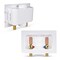 Everflow Washing Machine Outlet Box W/ Hammer Arrestors 1/2'' MIP/ SWT, White ABS SB300-TH - alternate 5