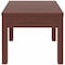 Lorell Square Lorell Occasional Corner Table, Melamine, Mahogany LLR61623 - alternate 1