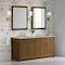James Martin Vanities Bellshire 72" Double Vanity, Honey Oak w/ 3 CM Victorian Silver Silestone Top 660-V72-HNO-3VSL - alternate 3