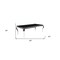 Homeroots 80" Black And White Glass And Stainless Steel Dining Table 347317 - alternate 2
