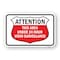 Signmission Attention This Area Under 24 Hr Video Surveillance Aluminum, 18" H, A-1824-25296 A-1824-25296 - alternate 1