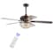 Jonathan Y Joanna 52" 3-Light Bronze Crystal LED Ceiling Fan With Remote, Oil Rubbed Bronze JYL9702A - alternate 5