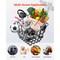 Vevor Front Bike Basket Electric Scooter Basket with Fixed Bracket Kids/Adult TX-SS-06 - alternate 4