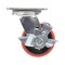 Vestil Polyurethane Swivel With Brake Caster 4 In. Diameter x 2 In. Width 792 Lb. Capacity Red/Black CST-VE-4X2PU-SWB - alternate 3