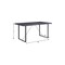 Homeroots 64" Dark Gray and Black Wood and Iron Sled Base Dining Table 631282 - alternate 3