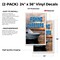 Signmission Fishing Charters, Vinyl Decals Only 24 Inch x 36 Inch, Vinyl Decal, 2PK DSB-2436-2PACK-Fishing Charters - alternate 2