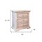 Homeroots 32" White Solid Wood Three Drawer Nightstand 527050 - alternate 3