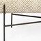 Homeroots 17in Cream and Black Upholstered Cotton Blend Geometric Bench 376189 - alternate 4