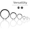 Neiko Snap Ring Shop Assortment, 300 Piece Retaining Ring Set, 18 Sizes (1/8'' - 1-1/4'') 50458A - alternate 6