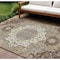 Homeroots 10' X 14' Chocolate Beige And Gray Oriental Washable Indoor Outdoor Area Rug 596625 - alternate 1