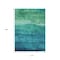 Homeroots 10' X 14' Teal Blue And Green Abstract Washable Indoor Outdoor Area Rug 618165 - alternate 4