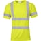Ironwear Class 3 Hi-Vis Reflective Short Sleeve Shirt with Chest Pocket, Lime, Large 1201-L-TP-LG - alternate 1