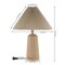 Jonathan Y Arvid 20.5" Rustic Scandinavian Resin/Iron Lighthouse LED Table Lamp w/Pleated Shade, Beige Wood Fini JYL1146A - alternate 4