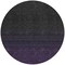 Homeroots 8' Eggplant Purple And Charcoal Round Abstract Washable Indoor Outdoor Area Rug 588938 - alternate 3