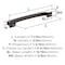Amerock Incisive 6-5/16 inch (160mm) Center-to-Center Oil-Rubbed Bronze Cabinet Pull, 25PK 25VMP37123ORB - alternate 2