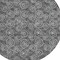 Homeroots 8' Gray Charcoal And Silver Round Geometric Washable Indoor Outdoor Area Rug 583356 - alternate 4